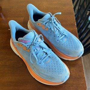 Gently worn Hoka Clifton 9 size 11B Inserts are the superfeet from fleet feet